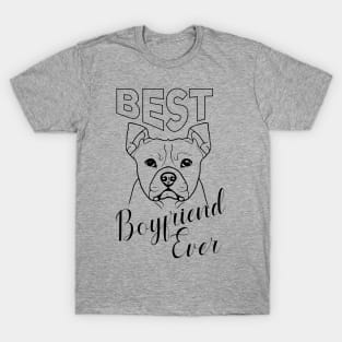 Best boyfriend ever, dog lover T-Shirt